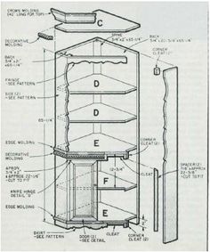 Free Corner Cabinet Woodworking Plans