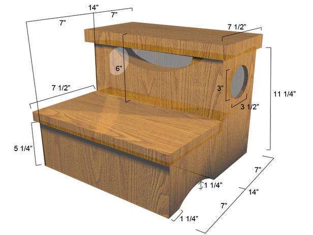 Wooden Step Stool Diy