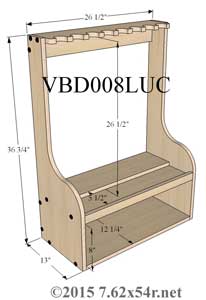 vertical gun rack plans