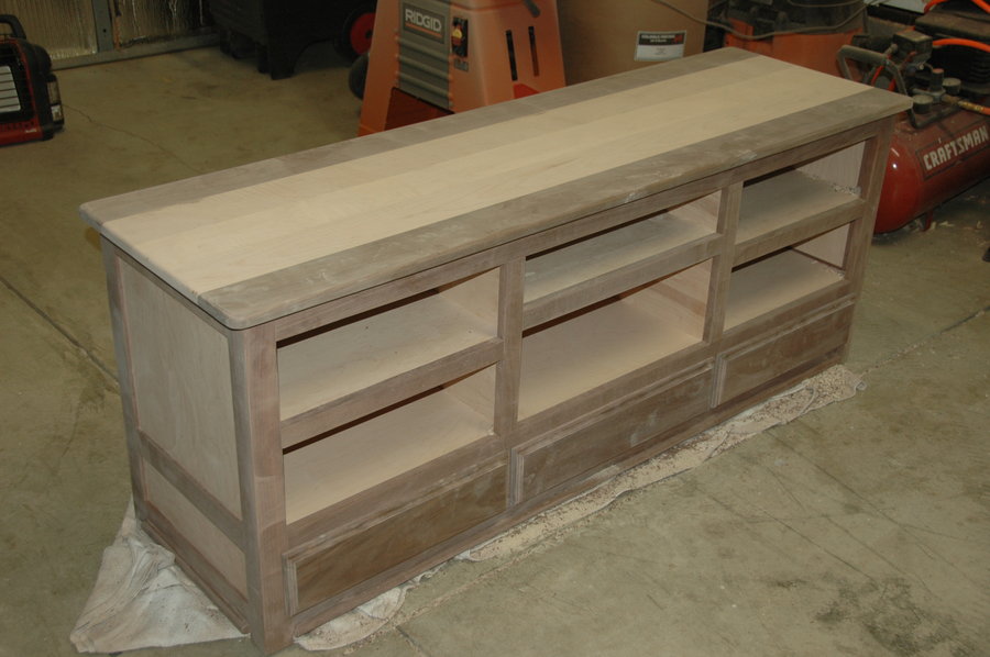 projects wood tv stand
