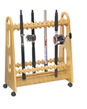 Wood Fishing Rod Racks Home