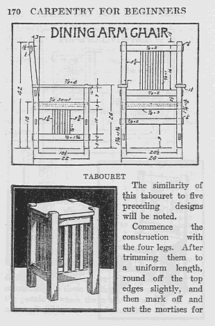 plans mission furniture