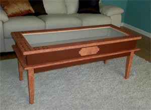 plans a display coffee table