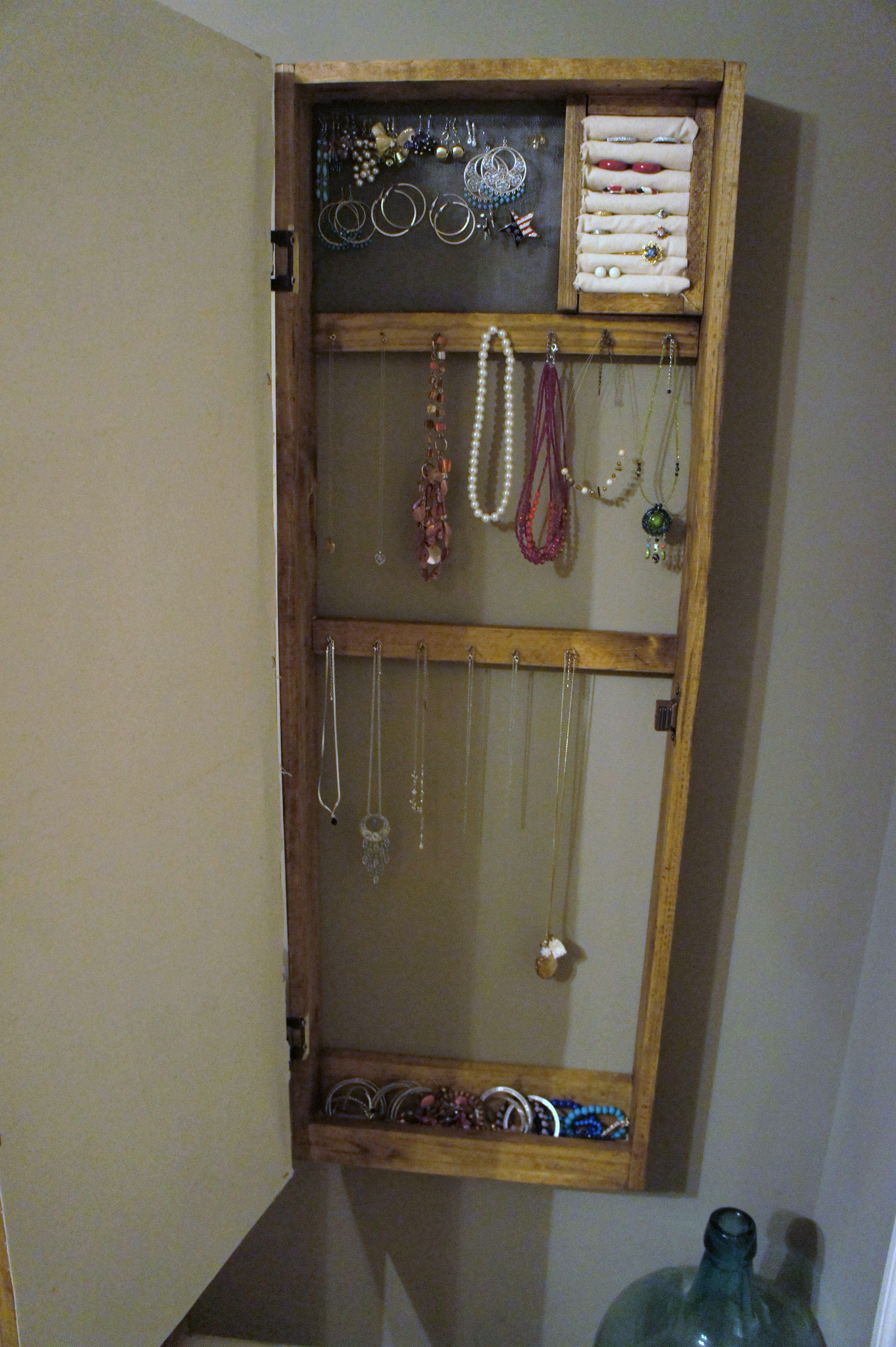 Mirror Jewelry Cabinet Plans