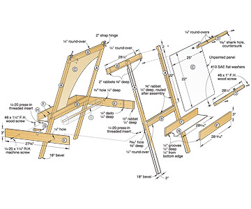 plans for wooden easel