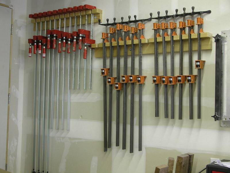 Wood Clamp Storage