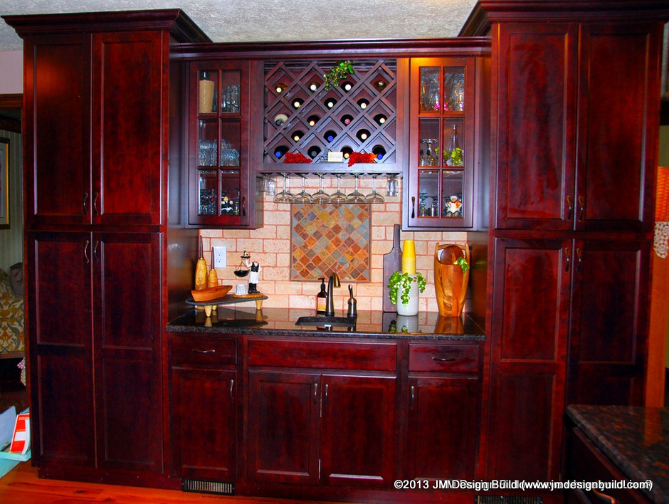 Build Bar Using Kitchen Cabinets