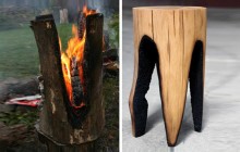 log furniture plans designs