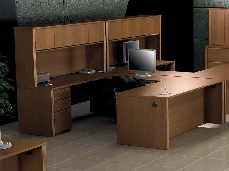 u shaped office desk plans