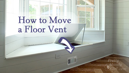 Building A Window Seat Over A Vent