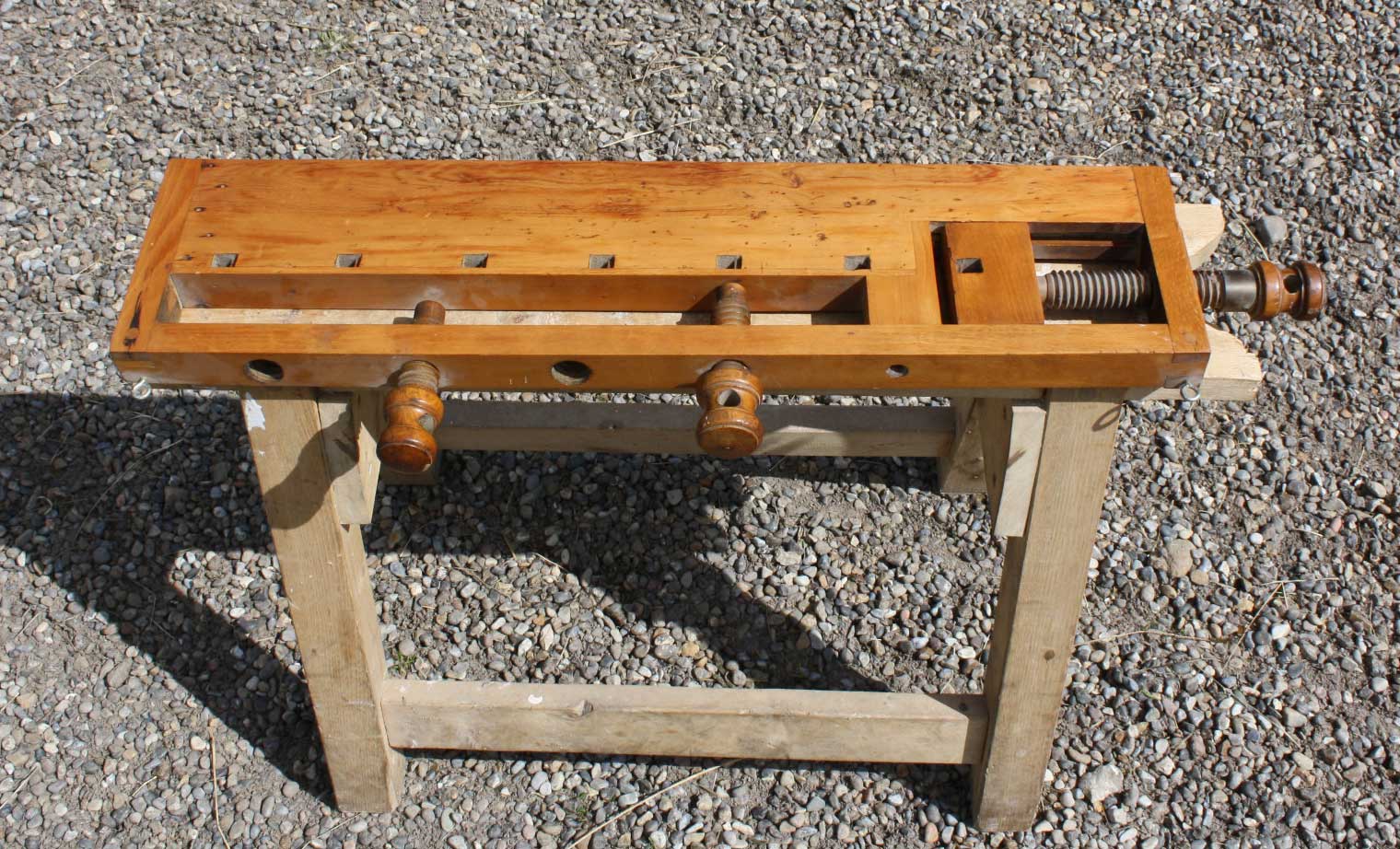 portable wood carving bench